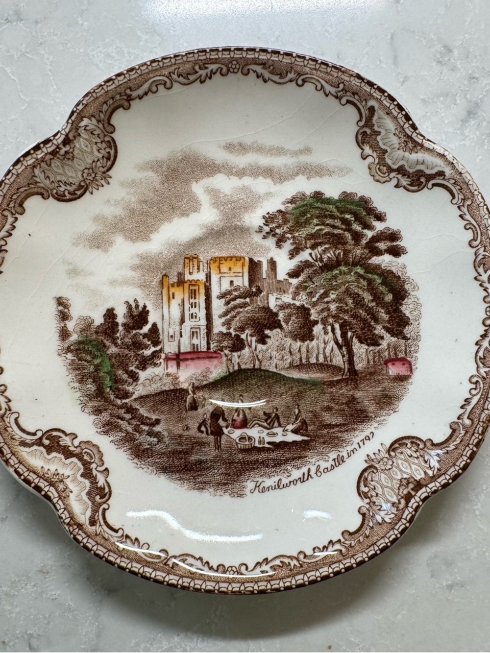 Vintage Johnson Brothers "Old Britain Castles Tea Cups - Set of 6 - Picture 3 of 5